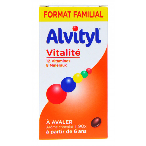 Alvityl 12 Multivitamines 8 Mineraux 40 comprimés