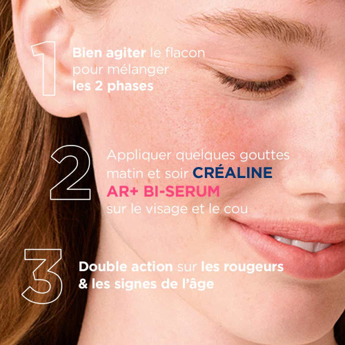 Bioderma Créaline AR+ Bi-Sérum 30 ml Anti-Rougeurs et Anti-Âge