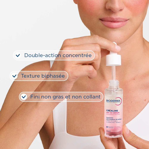 Bioderma Créaline AR+ Bi-Sérum 30 ml Anti-Rougeurs et Anti-Âge