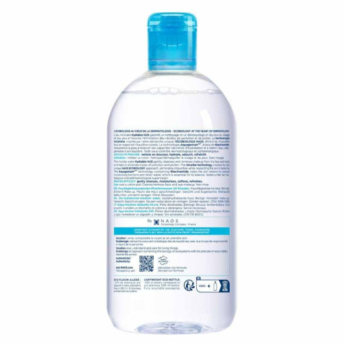 Bioderma Hydrabio H2O 500ml Démaquillant Hydratant Peau Sensible