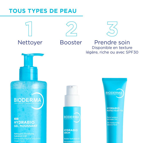 Bioderma Hydrabio Gel Moussant 400ml Nettoie & Hydrate - Pharma360