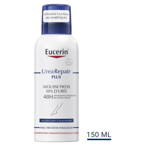 Eucerin Mousse Pieds 10% Urée 150mL - Hydratation Intense et Durable