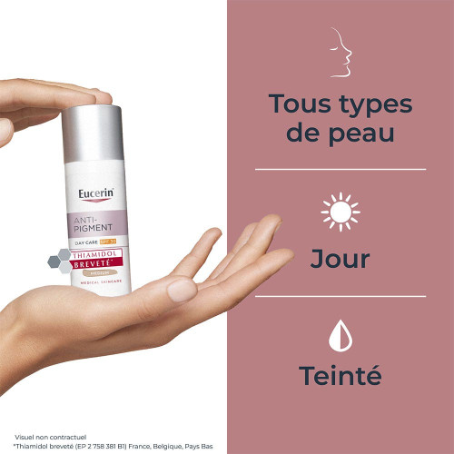 Eucerin Soin Jour Anti-Pigment SPF30 50ml - Unifie et Protège