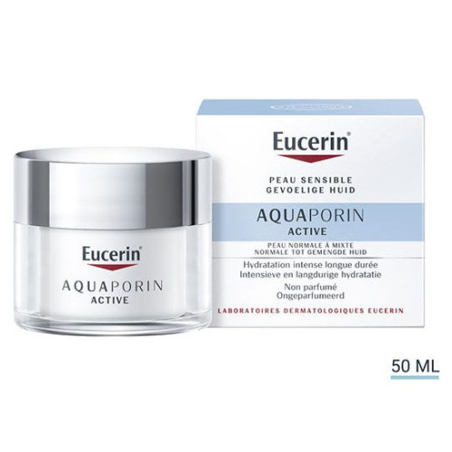 Eucerin AQUAPORIN ACTIVE 50ml - Hydratation 24h Peau Normale à Mixte