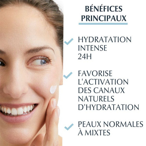 Eucerin AQUAPORIN ACTIVE 50ml - Hydratation 24h Peau Normale à Mixte