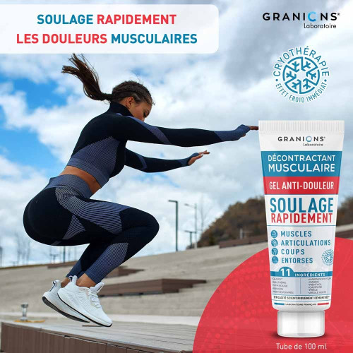Gel GRANIONS Décontractant Musculaire 100ml - Soulage Douleurs