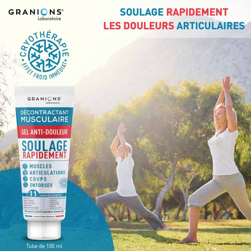 Gel GRANIONS Décontractant Musculaire 100ml - Soulage Douleurs