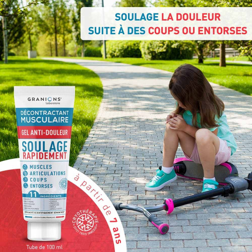 Gel GRANIONS Décontractant Musculaire 100ml - Soulage Douleurs