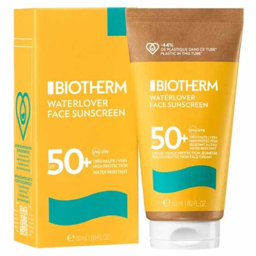 Biotherm Waterlover Crème Solaire Visage SPF50+ 50ml - Anti-âge