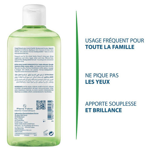 Ducray Shampooing Extra Doux 400ml - Douceur et Hydratation
