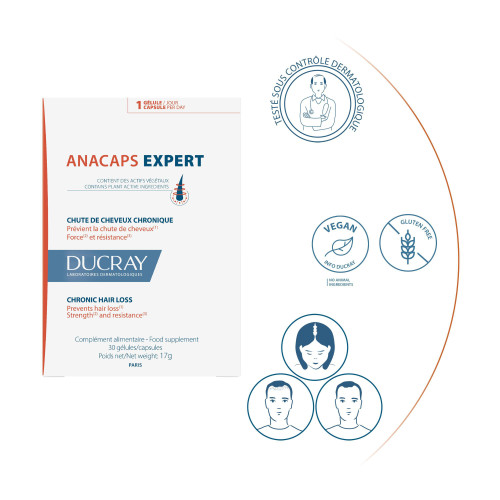 Ducray Anacaps Expert 90 Gélules - Stop Chute Cheveux