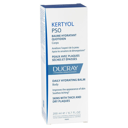 Ducray Kertyol P.S.O. Baume 200ml - Hydrate et Apaise Peau Psoriasique
