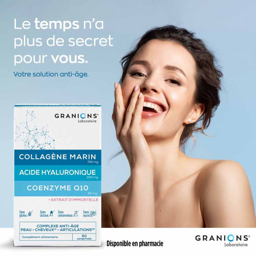 Granions Collagène Marin 60 Comprimés - Anti-âge et Hydratation