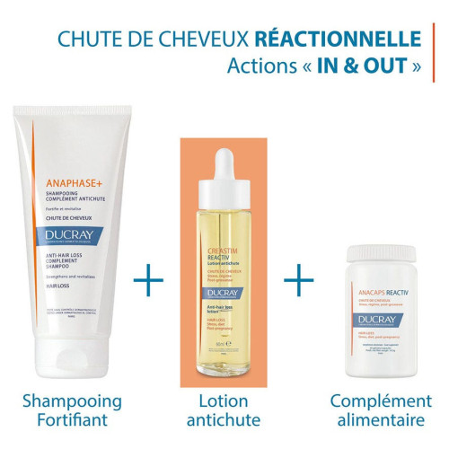 Ducray Anacaps Reactiv 30 Gélules - Fortifie Cheveux et Ongles