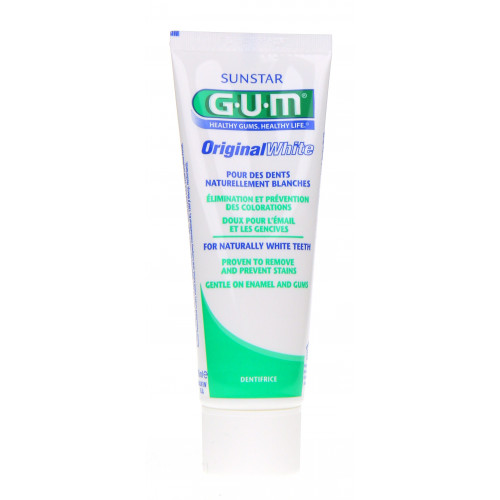 GUM Original White 75mL - Dentifrice Blanchissant Naturel