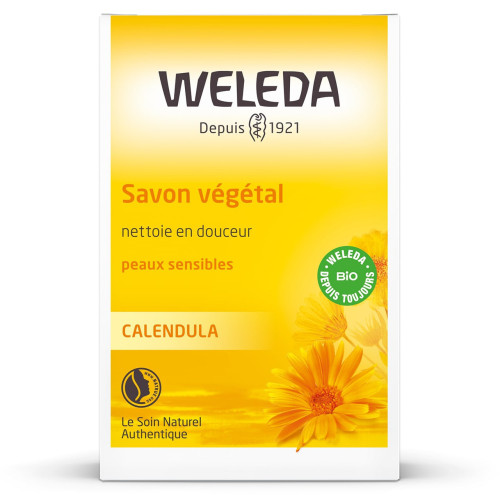 WELEDA Savon Végétal Calendula 100g - Doux et Naturel
