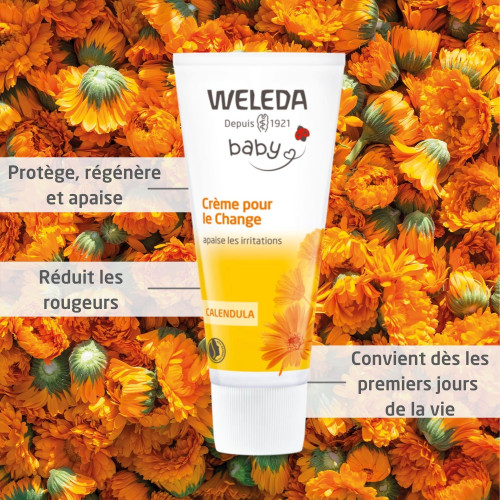 WELEDA Crème Change Calendula 75mL - Protège et Apaise Bébé