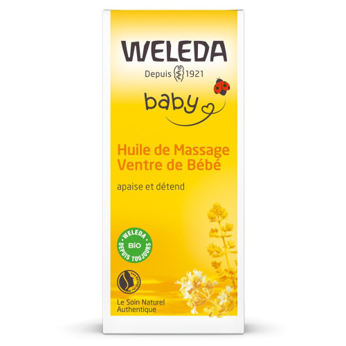 Weleda Huile Massage Bébé 50ml - Soulage Digestion Parapharmacie