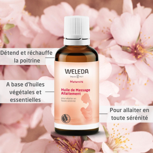 Weleda Huile Massage Allaitement 50ml - Détente et Lactation Facilitée