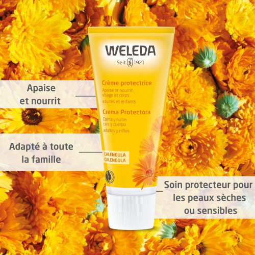 WELEDA Crème Calendula 75mL - Nourrit et Protège Peaux Sensibles