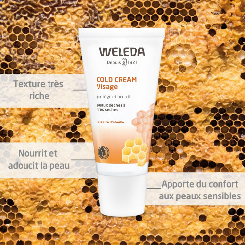 Weleda Cold Cream Visage 30mL - Soin intensif protecteur peaux sèches