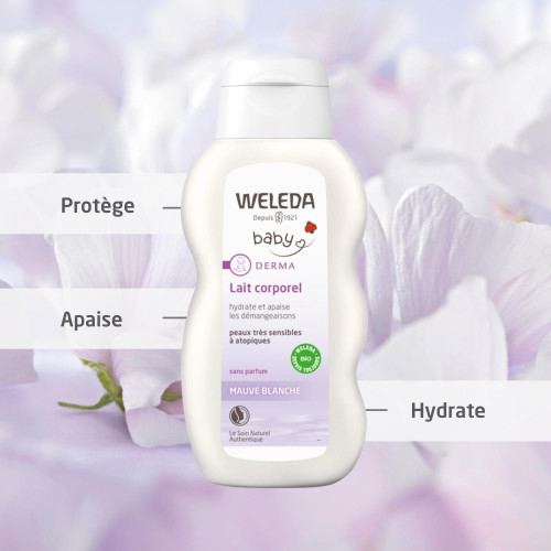 La Crème pour le Change à la Mauve blanche bio Weleda