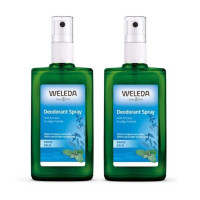 Weleda Duo Déodorant Sauge 2x100mL - Neutralise Odeurs Naturellement