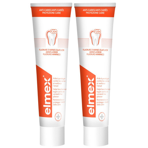 Elmex Protection Caries 2x75mL - Dents Résistantes et Protégées