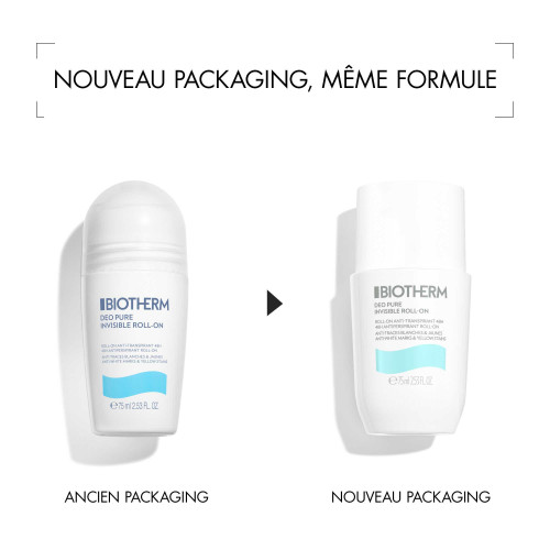 Biotherm Déo Pure Invisible 75ml - Anti-Transpirant 48h sur