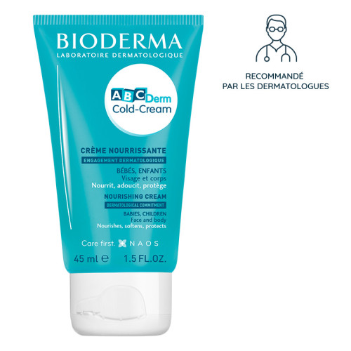 BIODERMA Abcderm Crème Nourrissante 45ml - Hydratation Intense