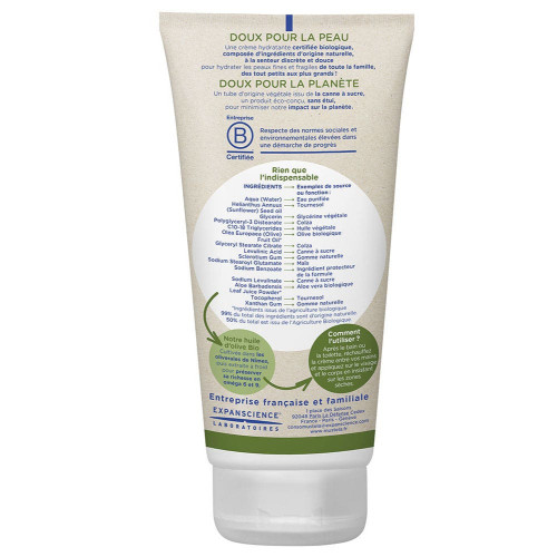 Mustela Crème Bio Hydratante 150ml - Hydratation Naturelle