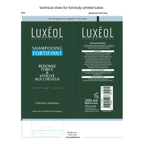 LUXEOL Shampooing Fortifiant 200ml - Vitalité et Douceur