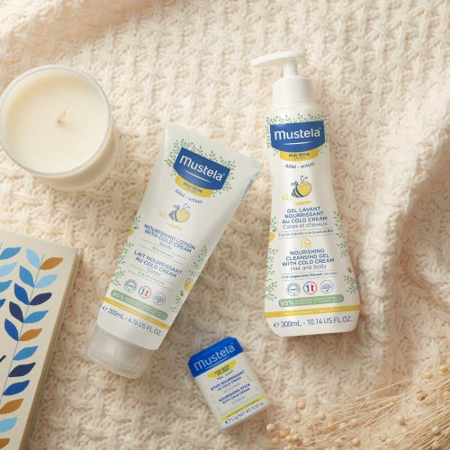 Mustela Lait Cold Cream Cire d'Abeille Bio 200ml - Peau Sèche