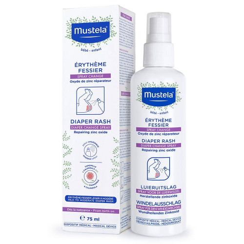 Mustela Spray Change 75ml - Soulage Érythème Fessier