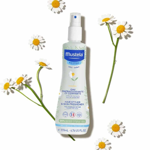 Mustela Eau Bio Camomille 200ml - Rafraîchit et Démêle Cheveux