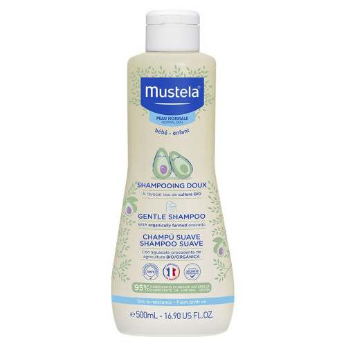 Mustela Shampoing Doux 500ml Bio Avocat - Protège et Démêle