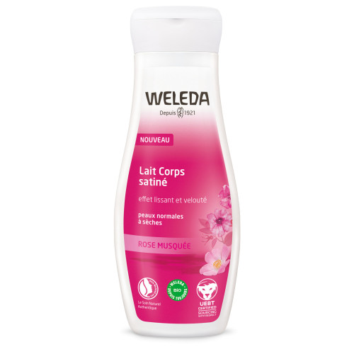 Weleda Lait Corps Satiné 200ml - Hydratation Profonde, Effet Lissant