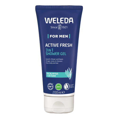 Weleda Gel Douche Énergisant Homme 200ml - Tonus et Fraîcheur
