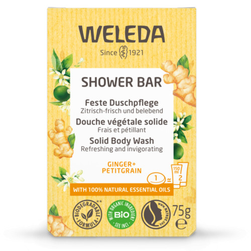 WELEDA Shower Bar Gingembre Petitgrain 75g - Energie et Douceur