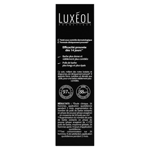 Luxéol Sérum Barbe 60ml - Densifie et Stimule Croissance