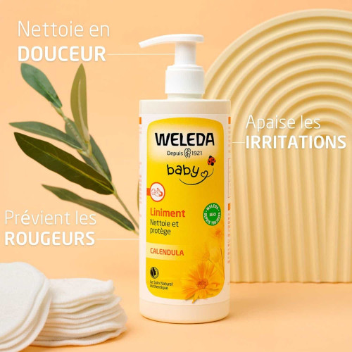 Weleda Liniment Calendula Bio 400ml - Apaise et Prévient Rougeurs