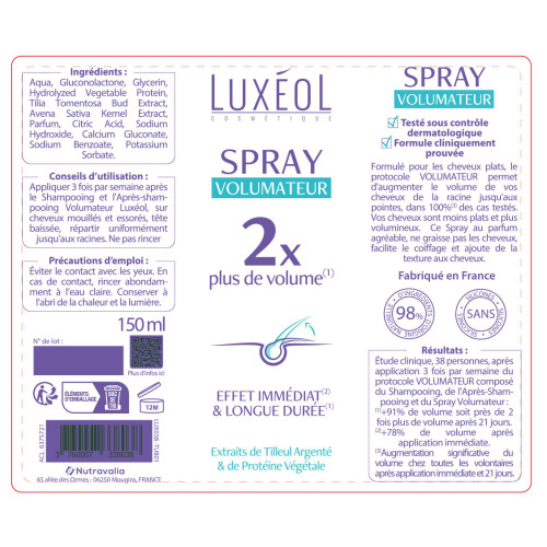 Spray volumateur 150 ml
