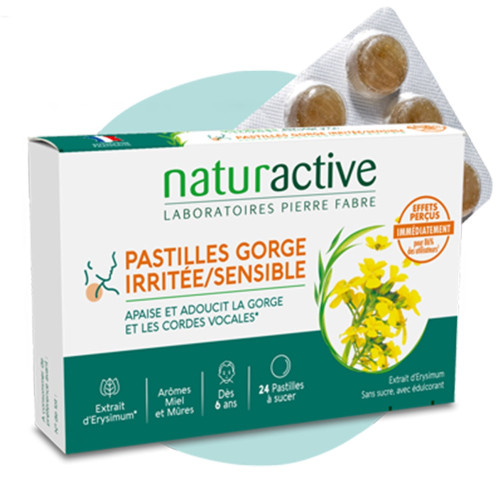 Pastilles Gorge irritée 24 Pastilles Voxyltabs