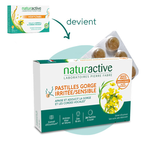 Pastilles Gorge irritée 24 Pastilles Voxyltabs