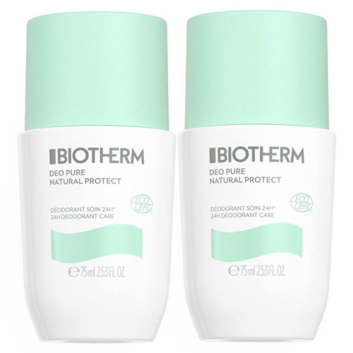 Biotherm Déo Pure Natural Protect 2x75ml Soin 24H Peau Sensible