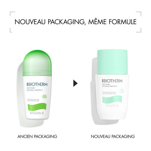 Biotherm Déo Pure Natural Protect 2x75ml Soin 24H Peau Sensible