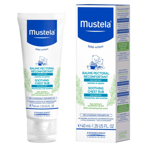 Mustela Bébé Baume Pectoral 40ml Hydratant Apaisant Pharma360