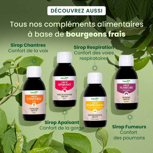 HERBALGEM Sirop des Chantres 150ml - Soin Voix et Cordes Vocales
