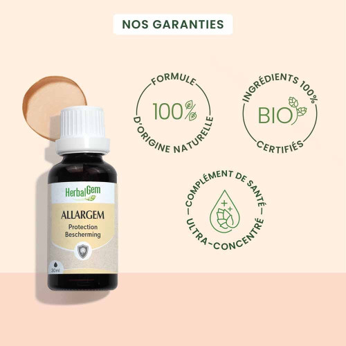 HERBALGEM Bio Allargem 30ml - Soulage Allergies Parapharmacie