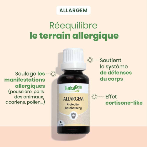 HERBALGEM Bio Allargem 30ml - Soulage Allergies Parapharmacie